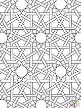 Mosaic Islamic Ornament Coloring Pages Printable Patterns Geometric Print Pattern Mystery Drawing Colouring Sheets Color Mandala Supercoloring Tessellations Arabic Kids sketch template