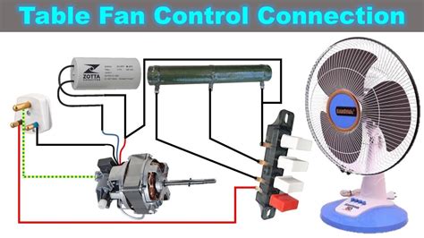 wiring  table fan table fan  resistance switch capacitor electrical