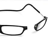gitazon black magnetic detachable adjustable temple front connect eyeglasses reading glasses