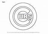 Cubs Chicago Logo Draw Drawing Coloring Pages Mlb Step Template Sketch Baseball Tutorials Sports Learn Getdrawings Drawingtutorials101 sketch template