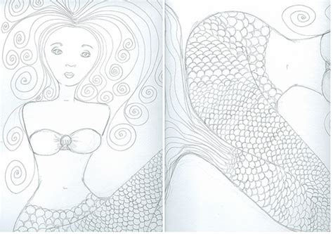 mermaid mermaid printable art coloring pages