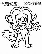 Coloring Pages Pokemon Simipour sketch template