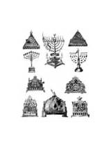 Menora Chanukah Hanukiah Menorah Judentum Synagogue Chanukka Malvorlagen sketch template