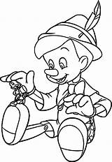 Pinocchio Pinokio Pinocho Kolorowanki Stampare Pepito Grillo sketch template