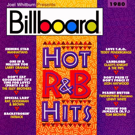 billboard hot randb hits 1980 by various artists compilation rhythm