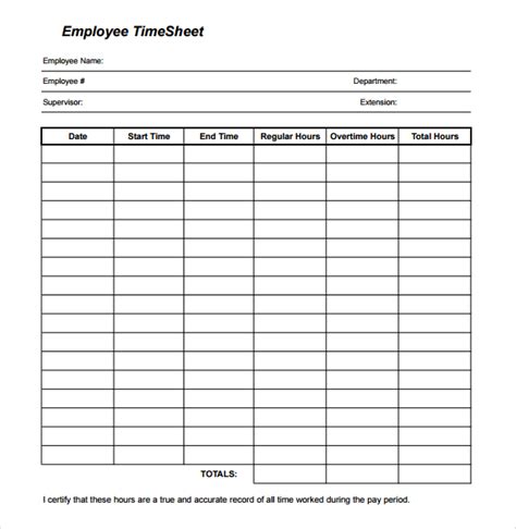 daily work sheet  employee printable receipt template