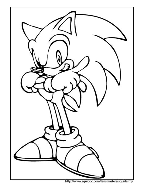 squid army sonic  hedgehog coloring pages