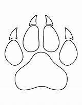 Panther Patternuniverse Wolf Clemson Claw Panthers Footprints Footprint Pantera Paintingvalley Creating sketch template