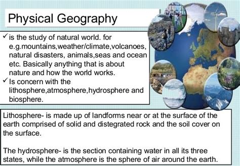 physical  human geography