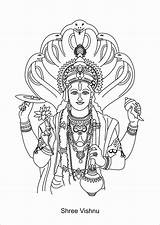 Outline Vishnu Drawing Lord Coloring Pages Kids Shruti Sah Coroflot Typography Vectors Illustrations Size Getdrawings Search sketch template