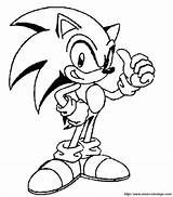 Coloring Sonic Pages Popular sketch template