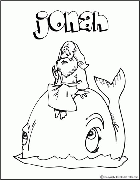 jonah   whale bible story coloring pages coloring home