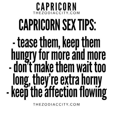 capricorn sex tips capricorn pinterest capricorn