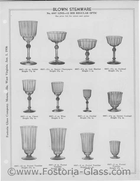 357 Best Fostoria Glassware Images On Pinterest Woodland