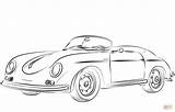Porsche Cabrio Oldtimer Ausdrucken Stampare Automobili sketch template