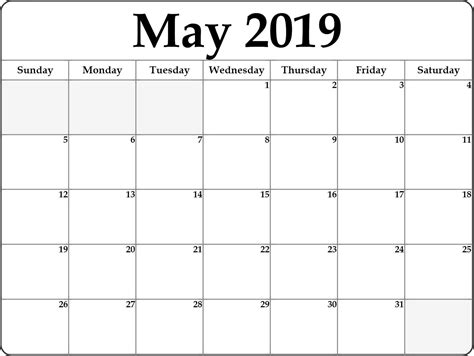 blank monthly calendar printable  day monthly calendar