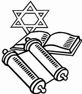 Torah Simchat Coloring Pages Jewish Scroll Hebrew Template Religiocando sketch template