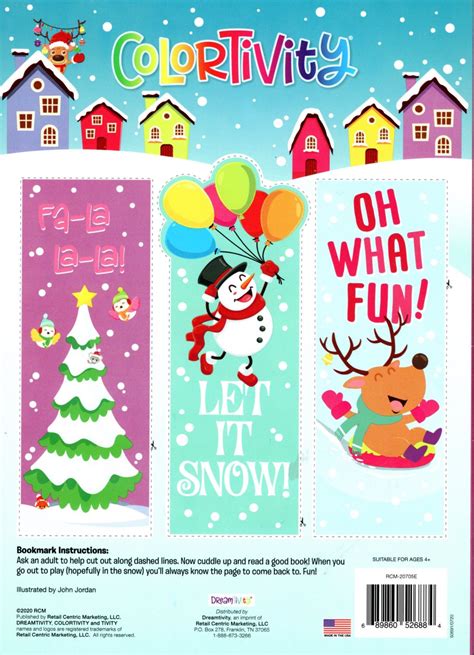 colortivity christmas holiday coloring and activity