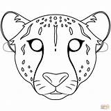 Cheetah Maschere Carnevale Gepard Maska Ghepardo Jachtluipaard Kolorowanki Maschera Animali Kolorowanka Leopardo Supercoloring Ausmalen Kleurplaat Druku Maski Disegno Wydruku sketch template