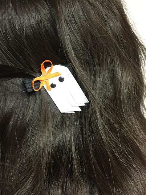 ghost halloween ribbon sculpture hair bow ghost bow etsy