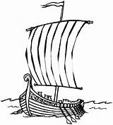 Viking Coloring Library Clipart Colouring Boat Sheet Ship sketch template