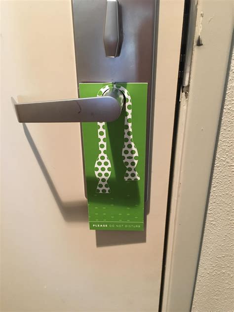 The Sexual Innuendo On This Hotel S Do Not Disturb Signs