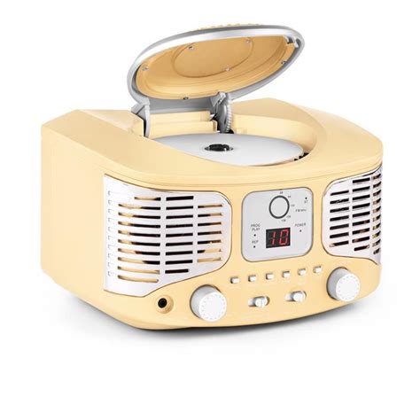 rcd retro cd player ukw aux creme
