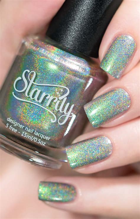 beautiful iridescent nail polish  starrily  toxic formula
