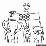 Coloring Zoo Animals Pages General sketch template