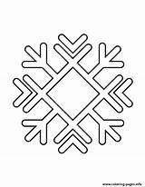 Coloring Stencil Snowflake Printable Pages sketch template