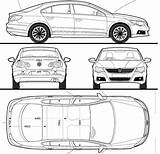 Passat Volkswagen Cc 2009 Blueprints Blueprint Car Drawing B6 Sketch 3d Door Vw Coupe Auto Amg Mercedes Outlines Motors Impression sketch template