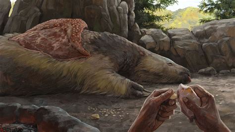 Ancient Pendants Made From Giant Sloth Bones Suggest Humans Were In