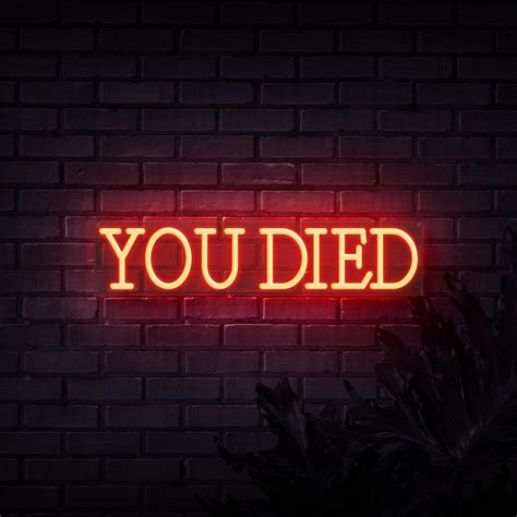 died neon sign