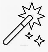 Wand Magic Coloring Template sketch template
