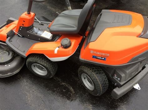 Husqvarna R 220t Articulated Riding Lawn Mower Tools In Action