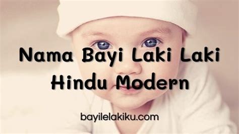 nama bayi laki laki hindu modern  kekinian bayilelakikucom