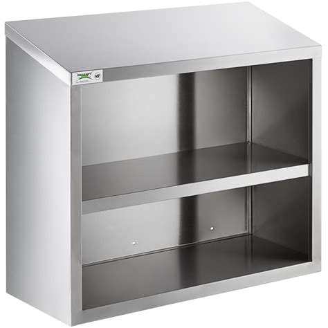 regency  stainless steel open wall cabinet