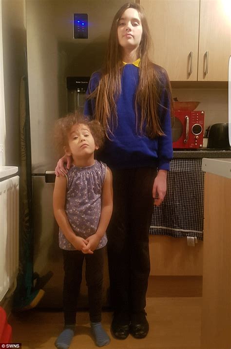 London Sisters Could Be Tallest In Britain Daily Mail Online