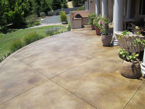 stained concrete patio  long lasting    colored