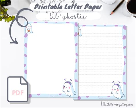 letter paper printable printable letter stationery cute printable