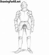 Armor Draw Knight Drawing Drawingforall People sketch template