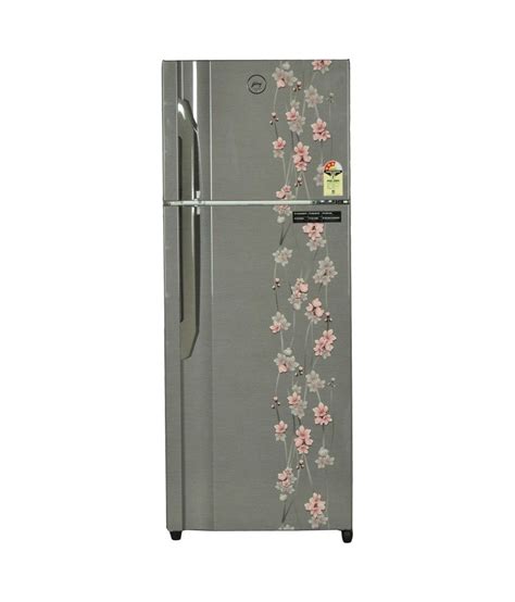 lowest price godrej   frost  double door refrigeratorsilver meadow rt eon  p