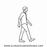 Caminar Gambe Dibujo Página Piedi Ultracoloringpages sketch template