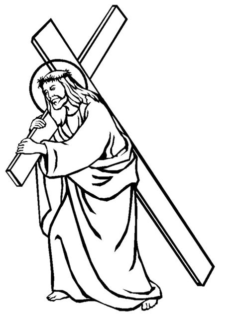 jesus   cross cartoon clipartsco