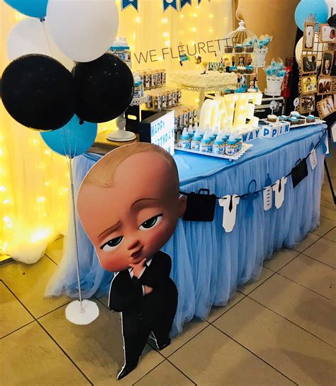 birthday decoration dessert table boss baby theme  carousell