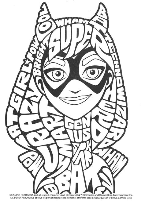 dc superhero girls colouring pages selections   dcs flickr