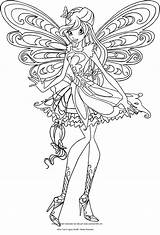 Bloom Winx Butterflix Club Coloring Drawing Pages Printable Drawings Paintingvalley sketch template