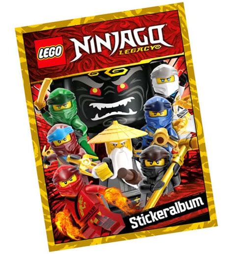 lego ninjago legacy stickers empty album stickerpoint