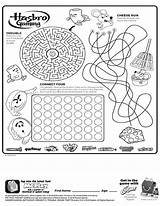 Maze Mcdonalds Hasbro sketch template