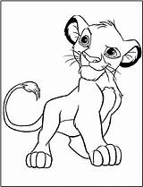Simba Coloring Pages Kids Printable Lion King Disney Color Coloriage sketch template